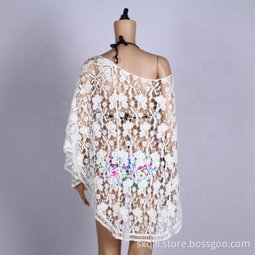 Summer crochet sexy beach wear cover up clothes